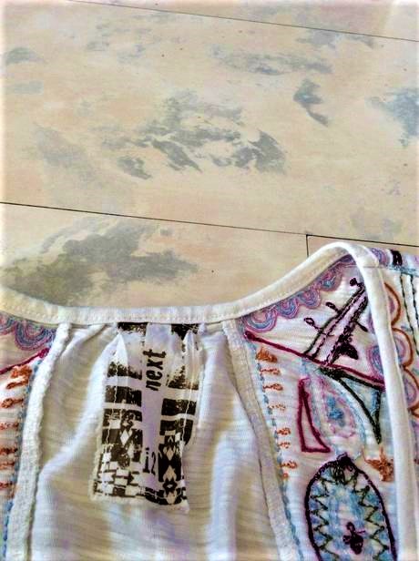 Voľné zvonové tielko vintage, next,40