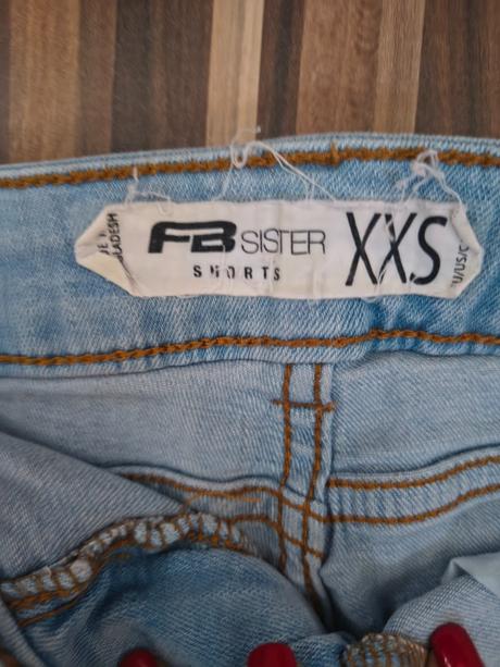 Riflové krátke šortky, xs