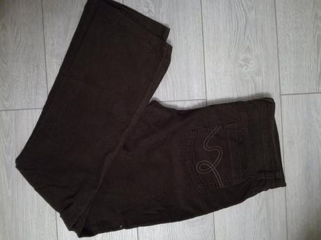 Tmavohnede mencestrove nohavice, f&f,42