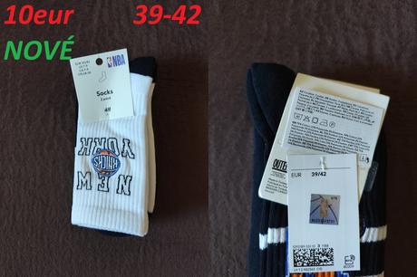 Ponožky dlhé nba new york knicks, h&m,39 / 42