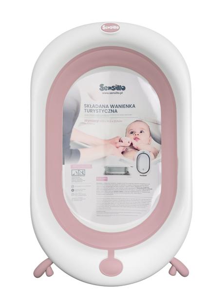 Sensillo skladacia vanička pudrovo ružová,