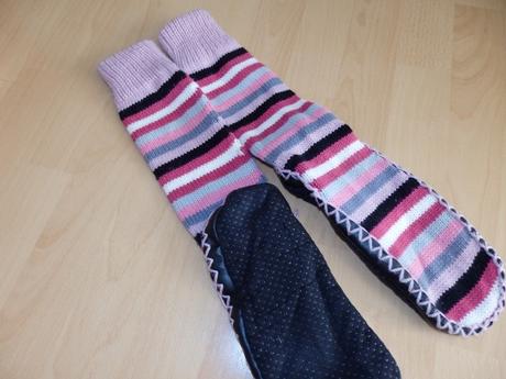 Hrubsie ponozky / papucky na doma, 