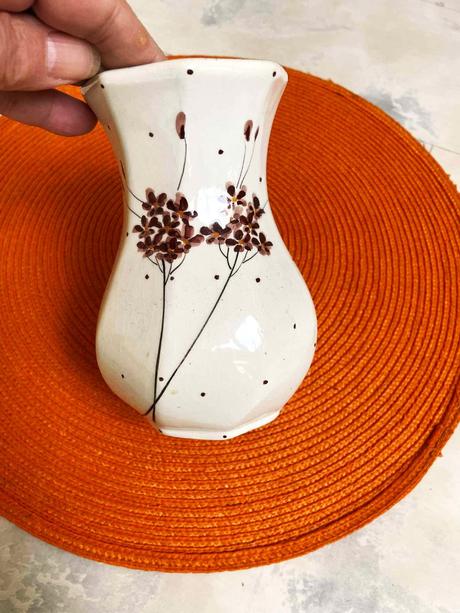 Starožitná stará porcelánová váza,