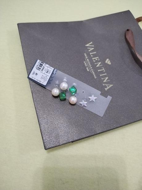 Náušnice hviezdičky opálové, perličky, kocky, 