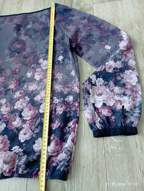 Priehľadná kvetinová tunika (už s poštovným), orsay,m