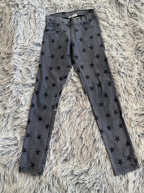 Divčenské riflové legíny, h&m,134