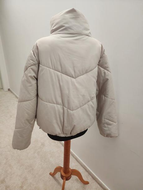 Bomber bunda krémová, h&m,m