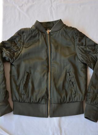 Bombera olivová, h&m,158