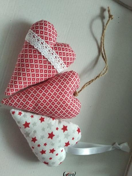 Ručné šité srdiečka, 