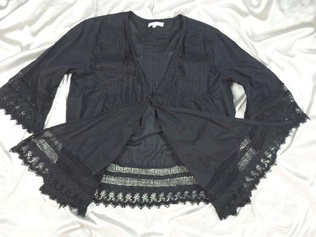 Kvalitný čierny kardigan, kappahl,42