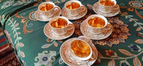 Zlátené retro šálky spišská nová ves,