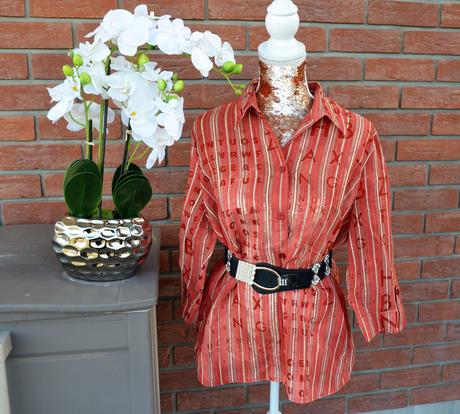 Oranžová košeľa-l/xl, xl