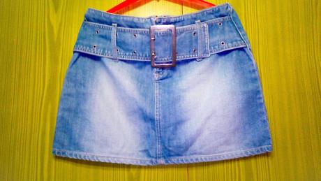 Riflová sukňa m-l, m