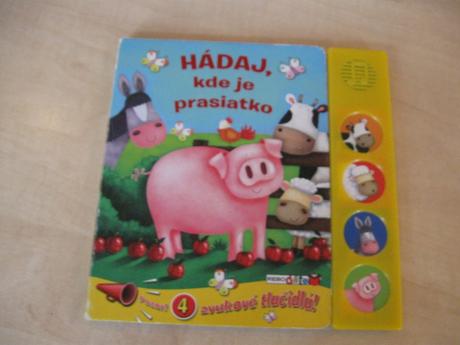 Interaktívna knižka hádaj, kde je prasiatko, 
