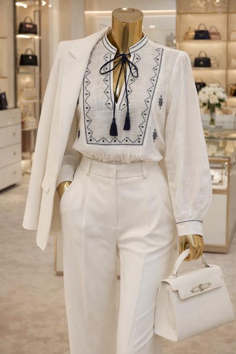 Elegantná biela blúzka zara s výšivkou, zara,s