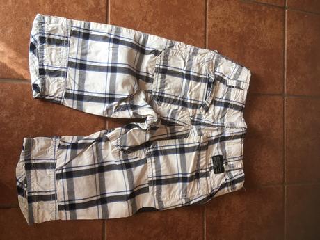 Kárované trojstvrtove nohavice, h&m,110