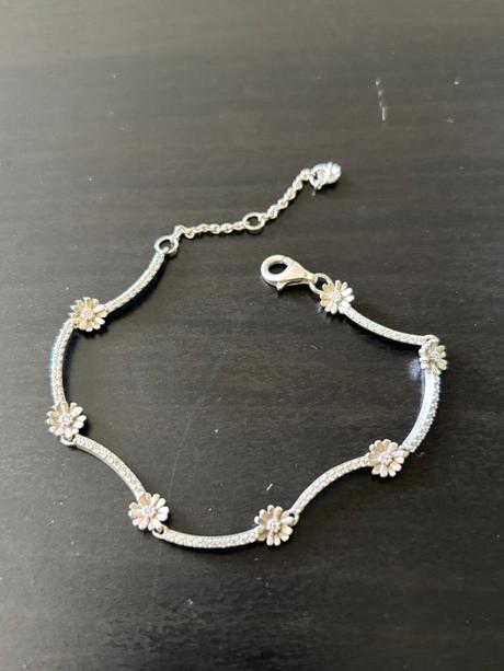 Pandora sparkling daisy náramok, pandora