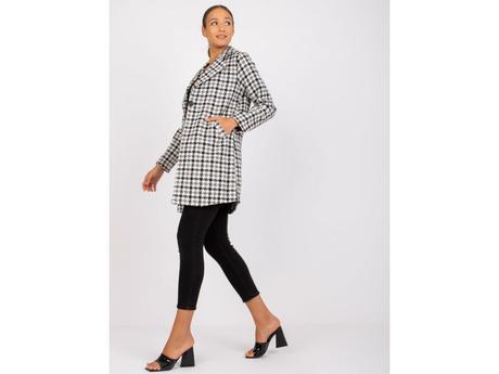 Dámsky karovaný kabát sima, l