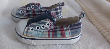 Gymbore kárované tenisky bez šnúrok, 21