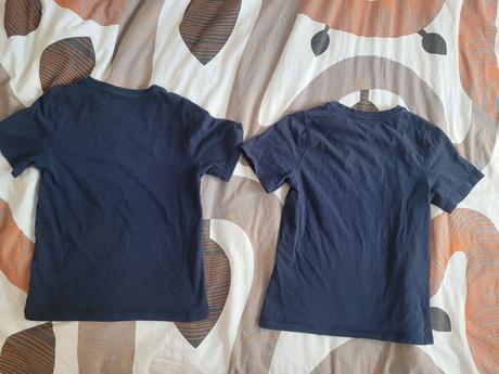 Tričko tmavomodre dvojicky, c&a,128