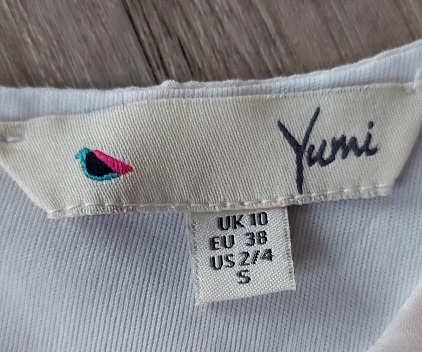 Smotanovo modré šaty, yumi,38