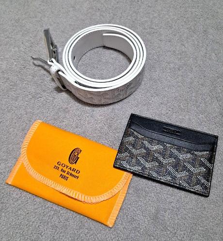 Nová peňaženka goyard + opasok, 