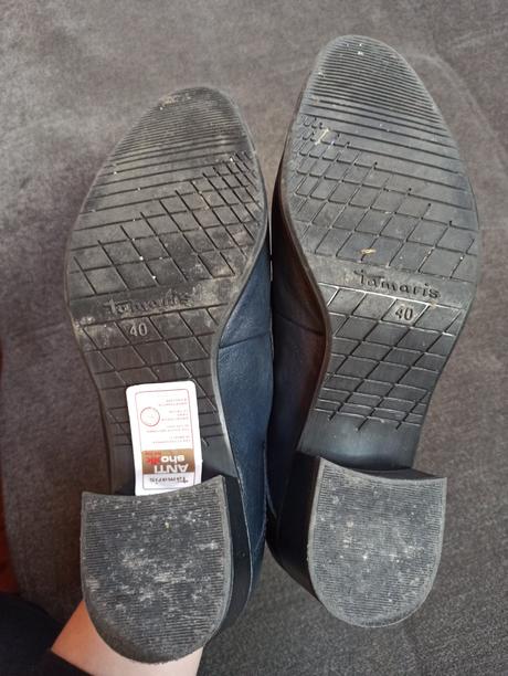 Kožené poltopánky, tamaris,40