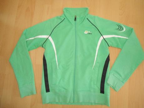 Zelena mikina na zips, xs