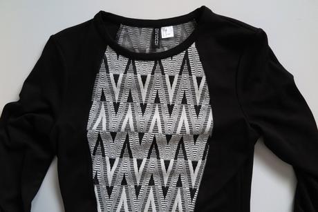 Štýlové šaty s geometrickým vzorom, h&m,m