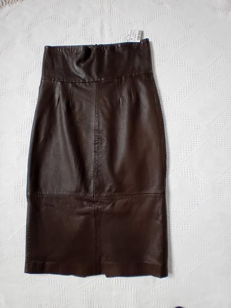 Dámska kožená sukňa zara - nová, zara,s
