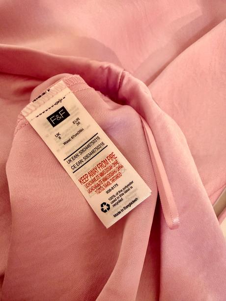 Saténová maxi sukňa v pastelovej ružovej, f&f,36