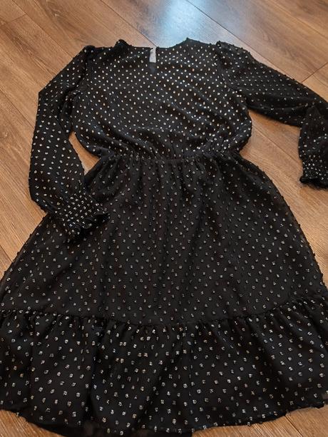 Elegantné šaty so zlatým zdobením, lindex,152