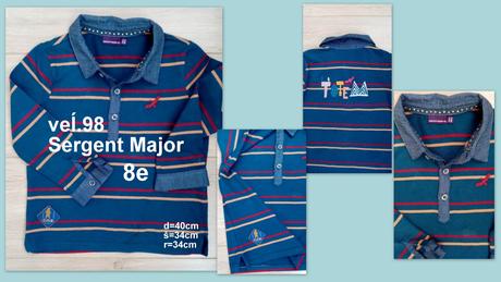 Predám košeĺové tričko, veĺ.98, sergent major,98