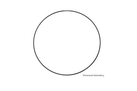 Kovová obruč - 30 cm - čierny,