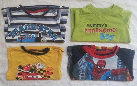 4 letné chlapcenske tricka, mothercare,86