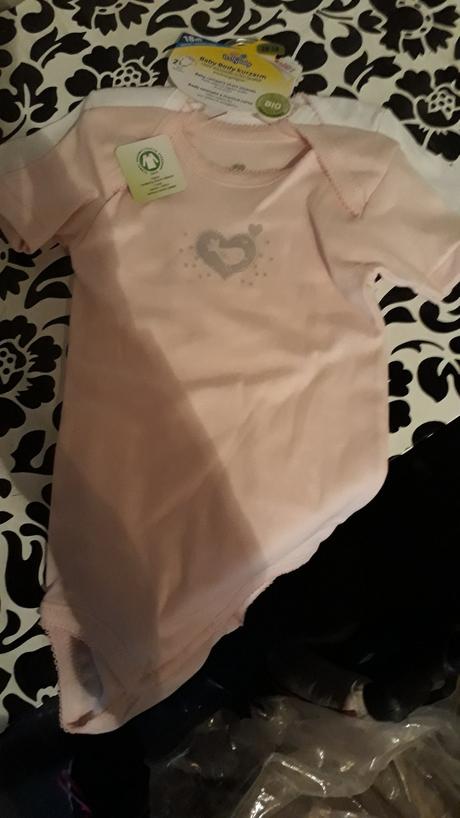 Body bio bavlna s kratkym rukavom 2 kusy, 86