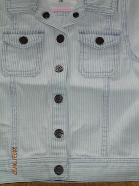 Bavlnená bundička hm 110-116 -nenosená, h&m,110