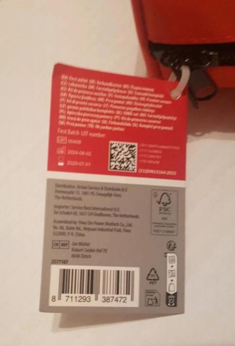 Lekarnicka prvej pomoci eu, 