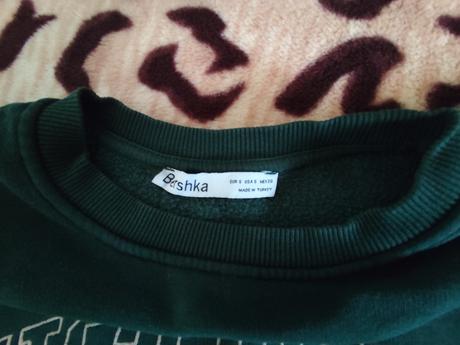 Bershka zelena mikina, stav ako na fotke, vel.s, bershka,s