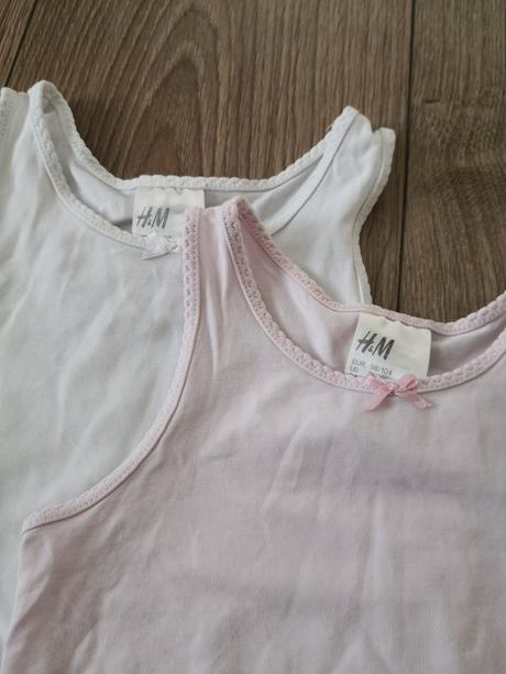 2x tielko, h&m,98