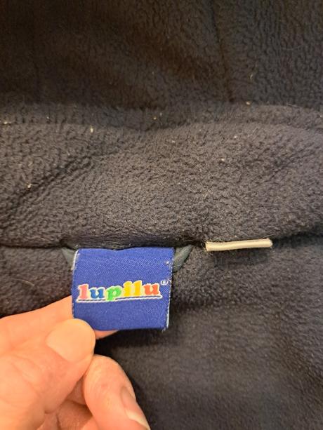 Tmavomodrá vyteplená bunda pre chlapca, lupilu,86