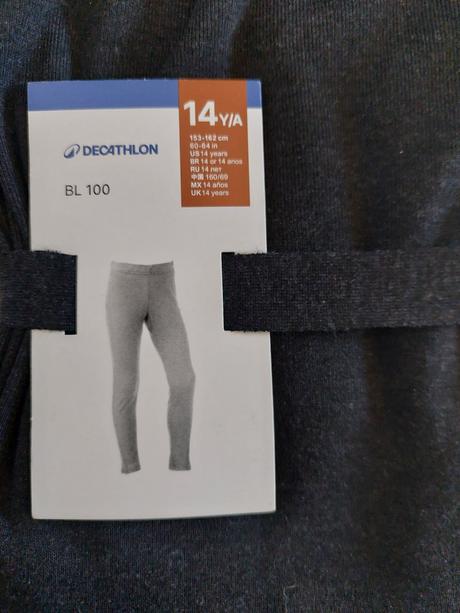 Decathlon - nenosené chlapčenské termo spodky, decathlon,152 / 158 / 164