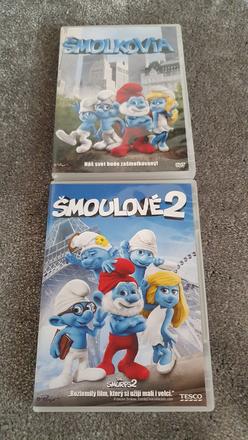 Dvd šmolkovia 1,2, 