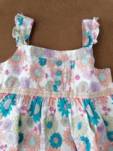 Letné šatky + nohavičky na plienku, marks & spencer,86