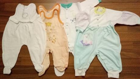 Balík oblečenia 0-6m a hračiek, 50–62