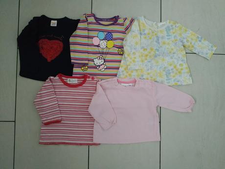 Tričká dlhý rukáv 68, 68–80