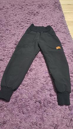 Zateplene čierne nohavice, 122