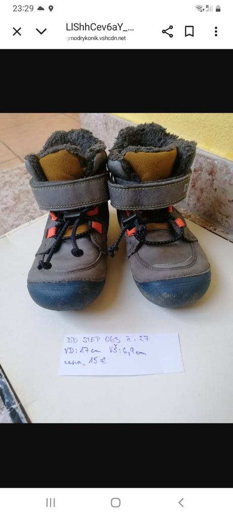 Zimné barefoot d.d step 27, d.d.step,27