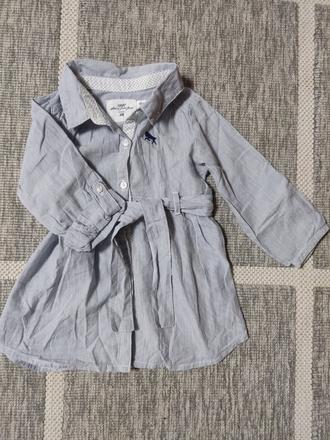 Dievčenská predĺžená košeľa / tunika 74, h&m,74