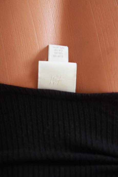 Čierny body top, h&m, xs, h&m,xs